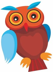 Samolepka ZVIERATKÁ - SOVA