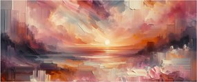 Obraz - Maľované červánky (120x50 cm)