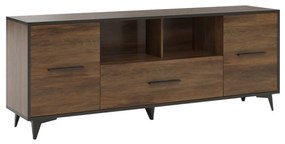 Tv stolík RTV2D1S Lilly LY04, Farba:: shirin walnut / shirin walnut + čierna