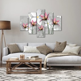 Obraz kvetinové abstrakcie (150x105 cm)