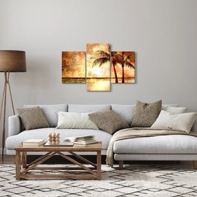 Obraz - Palmy na pláži (90x60 cm)