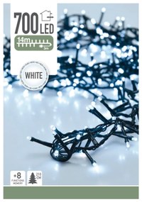 Svetelná vianočná reťaz Twinkle biela, 700 LED, 14 m