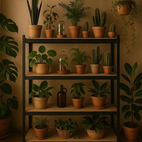 Ekspand Regál čierny 180x90x40cm