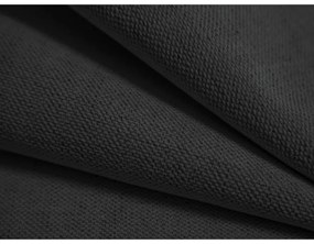 Antracitová čalúnená dvojlôžková posteľ s úložným priestorom/bez čela s roštom 200x200 cm Susan – Micadoni