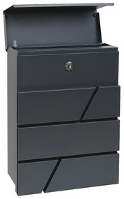 Poštová schránka RICHTER BK.524.AM (antracit matný), RICHTER antracit matná