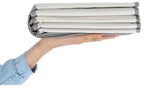 Detský suchý bazén s loptičkami pr. 80 cm bielo-sivý