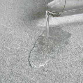 Goldea nepriepustná froté plachta s napínacou gumou - svetlo sivá 90 x 200 cm