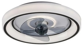 Rabalux 71009 stropný ventilátor s LED svetlom Horacio, čierna