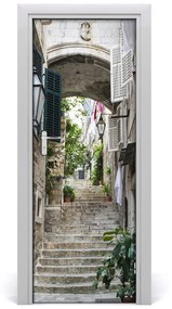 Fototapeta samolepiace dvere Dubrovník uličky 85x205 cm