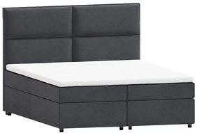 Sivá boxspring posteľ s úložným priestorom 180x200 cm Rico – Ropez