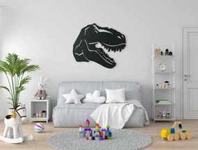 drevko Detská nálepka Tyrannosaurus rex Rozmer obrazu: 28 x 32,5 cm, Farba dekorácie: Čierna