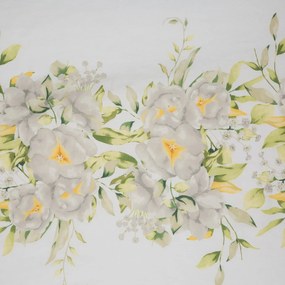 SATÉNOVÉ OBLIEČKY SPRING22 200X220 CM, 2KS 70X80 CM KVETY