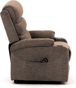 Polohovacie kreslo béžové, elektrické TV-S8348 CRM2