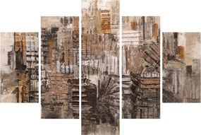 Obraz - Abstrakcia v hnedých tónoch (150x105 cm)