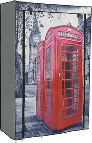 Látková skriňa Telefónna búdka