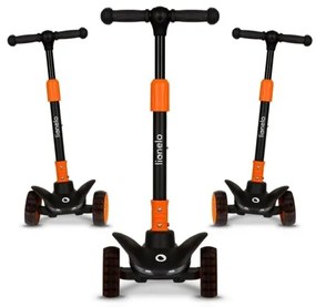 Lionelo - Detská kolobežka TIMMY 3xAA oranžová/čierna