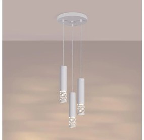 Sollux SL.1694 - Luster na lanku LIRO 3xGU10/10W/230V biela