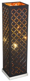 GLOBO Stolná dizajnová lampa CLARKE, 57cm, čierno-zlatá