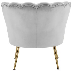 Svetlosivé zamatové kreslo Kelsey – Støraa