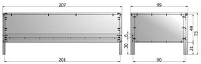 Zelená jednolôžková posteľ 90x200 cm Nikki – WOOOD