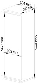 Závesná vitrína Star 30 cm sonoma/biela