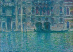 Sklenený obraz - Claude Monet, Palazzo da Mula, Venice, reprodukcia (70x50 cm)