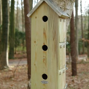 Vtáčia búdka Simi, 50,5x20x18 cm, drevo/kov, hnedá