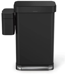 Matne čierna nádoba na kompostovateľný odpad 4 l – simplehuman