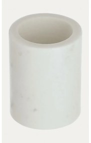 Biely mramorový téglik na zubné kefky Elenei – Kave Home