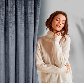 ZATEMŇOVACÍ ZÁVES NA PÁSKE DARIA 140X270 CM SIVÁ