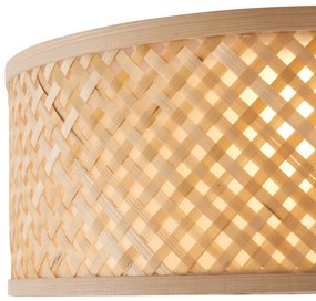 Orientálne bambusové stropné svietidlo prírodné 30 cm - Tremmo