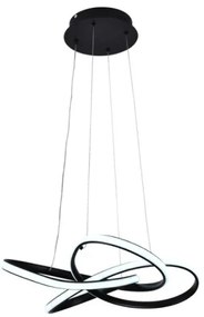LED Stmievateľný luster na lanku LED/40W/230V 3000-6500K čierna + diaľkové ovládanie