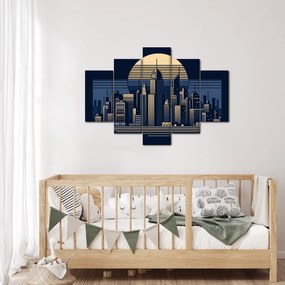 Obraz – Geometrické mesto (150x105 cm)