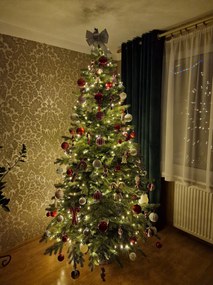 Umelý vianočný stromček- Smrek ako živý 100% 3D- 230cm