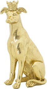Dekoratívna soška Dog 33 cm zlatá