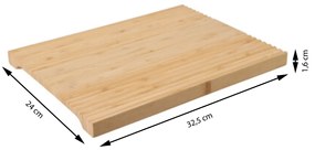 Drevený servírovací podnos Stripe, 32,5x24 cm