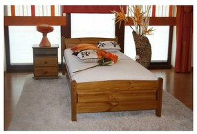 Maxi-Drew Manželská posteľ JOANNA (dub) - 200 x 90 cm + rošt