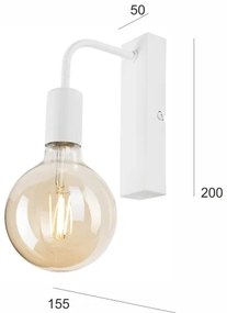 Nástenné svietidlo ASTRID 1xE27/60W/230V biela