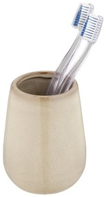 Béžový keramický téglik na zubné kefky Sirmione – Wenko