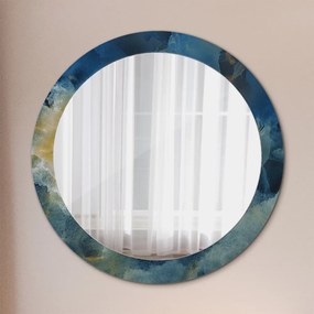 Okrúhle ozdobné zrkadlo Mramorový onyx fi 80 cm