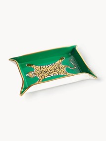 Dekoračný porcelánový podnos so zlatými akcentmi Tiger
