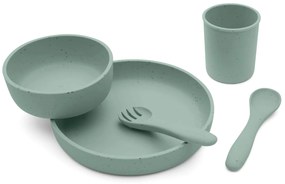 Jedálenská sada 5-dielna Platinum Silicone Sage