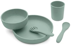 Jedálenská sada 5-dielna Platinum Silicone Sage