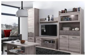 Konferenčný stolík Jess new (gaštan nairobi + onyx). Vlastná spoľahlivá doprava až k Vám domov. 1119746