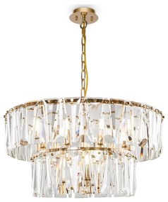 Maytoni MOD043PL-12G - Luster na reťazi PUNTES 12xE14/40W/230V zlatá