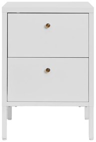 Biely kovový nočný stolík Dalby – House Nordic