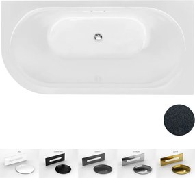 Besco Akrylátová voľne stojaca vaňa Avita A-Line Glam G CC/SP 150x75 (160x75, 170x75), s prepadom BESCO-Typ výpuste: Alcaplast Click-Clack so štrbino…