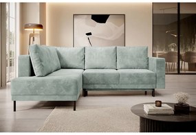 Rohová sedacia súprava Rodriguez (L) (svetlosivá + čierna). Vlastná spoľahlivá doprava až k Vám domov. 1099569