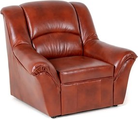 Kožené kreslo Dubaj LUX, čerešňa (A-4)