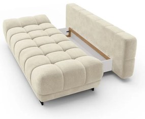 Béžová trojmiestna rozkladacia pohovka so zamatovým poťahom Windsor &amp; Co Sofas Cirrus